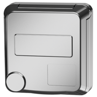 MENNEKES  Panelmonterat uttag Cepex-design, vit aluminium 4478