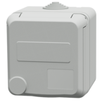 MENNEKES Väggmonterat uttag Cepex-design, ljusgrå 4808