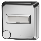 MENNEKES Panelmonterat uttag Cepex-design SCHUKO® med märkningsfält, vit aluminium 4574ME