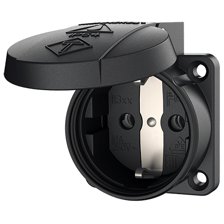 MENNEKES Panelmonterat uttag SCHUKO® 11322