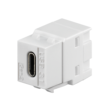 MENNEKES Grundval-modul USB 3.1, TYP C, rent vit 41579