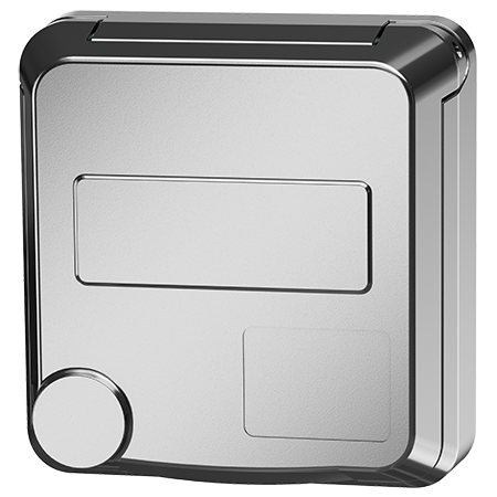 MENNEKES Panelmonterat uttag Cepex-design, vit aluminium 4479