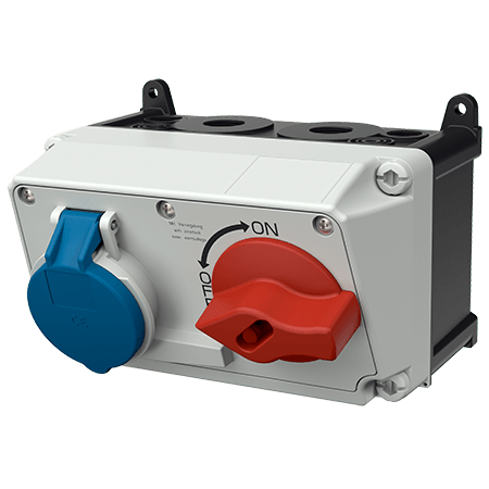 MENNEKES Väggmonterat uttag DUO 7612